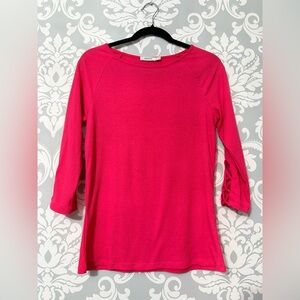 10/$25 • Ricki’s‎ Ribbed Boatneck Lace Up Sleeve Detail Top